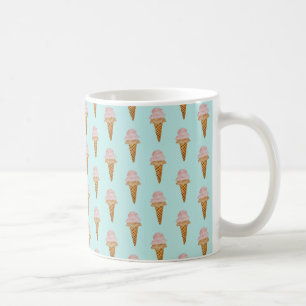Waterverf Ice Cream Mok (turquoise)