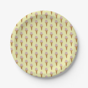Waterverf Ice Cream Paper Bord (geel)