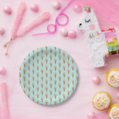 Waterverf Ice Cream Paper Bord (turkoois) (Feest)