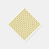 Waterverf Ice Cream Papieren servetten (geel) (Hoek)