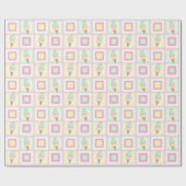 Waterverf Ice Cream Pastel Wrapping Papier (Vlak)