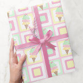 Waterverf Ice Cream Pastel Wrapping Papier