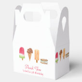 Waterverf Ice Cream & Popsicles Verjaardag Bedankt Bedankdoosjes (Geopend)