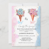 Waterverf Ice Cream Raad het geslacht onthullen Kaart (Voorkant)