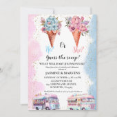 Waterverf Ice Cream Raad het geslacht onthullen Kaart (Voorkant)