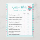 Waterverf Ice Cream Sundae Raad wie Baby Flyer (Voorkant)