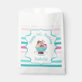 Waterverf Ice Cream Sundae Verjaardag Dank u Bedankzakje (Voorkant)