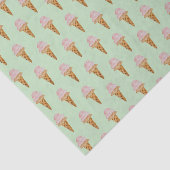 Waterverf Ice Cream Tissue Paper (mint green) Tissuepapier (Detail)