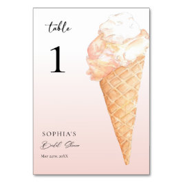 Waterverf Ice Cream Vrijgezellenfeest Kaart