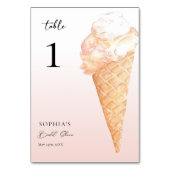 Waterverf Ice Cream Vrijgezellenfeest Kaart (Achterkant)