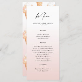 Waterverf Ice Cream Vrijgezellenfeest Menu