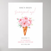 Waterverf Ice Cream Vrijgezellenfeest Welkomstteke Poster (Voorkant)