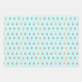 Waterverf Ice crème op blauwgroen zomer Inpakpapier Vel (Voorkant 2)