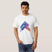 Waterverf Ice Hockey Goalie T-shirt (Voorkant volledig)