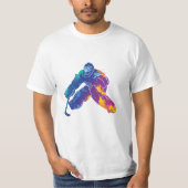 Waterverf Ice Hockey Goalie T-shirt (Voorkant)