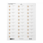 Waterverf Iced Coffee Brewing Baby shower Etiket (Full Sheet)