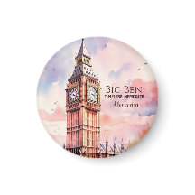 Waterverf Iconische Landmark City Londen Big Ben