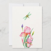 Waterverf Iers Bloemen jarig Kaart (Achterkant)