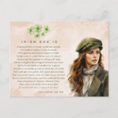 Waterverf Iers is een gedicht van St. Patrick's Da Feestdagenkaart (Voorkant)