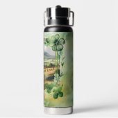 Waterverf Iers platteland naam en betekenis Waterfles (Achterkant)