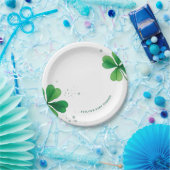 Waterverf Iers St. Patrick's Day Baby shower Papieren Bordje (Feest)