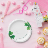 Waterverf Iers St. Patrick's Day Baby shower Papieren Bordje (Feest)