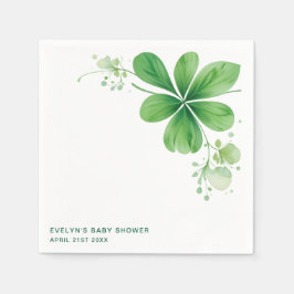 Waterverf Iers St. Patrick's Day Baby shower Servet