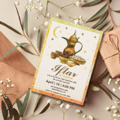 Waterverf iftar feestuitnodiging kaart