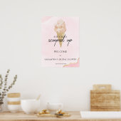 Waterverf Ijs Bruidsdouche Welkom Bord Poster (Keuken)