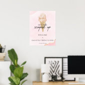 Waterverf Ijs Bruidsdouche Welkom Bord Poster (Thuiskantoor)