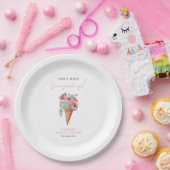 Waterverf Ijs Bruiloft Bridal Shower Papieren Bordje (Feest)