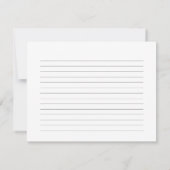 Waterverf Ijs Bruiloft Recept kaart (Achterkant)