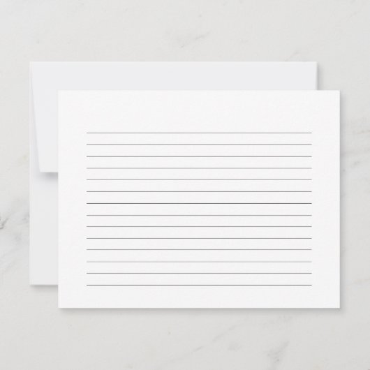 Waterverf Ijs Bruiloft Recept kaart (Achterkant)