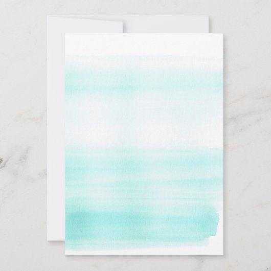 Waterverf IJs en Gouden Sneeuwvlokken Winterbruilo Kaart (Achterkant)