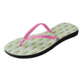 Waterverf Ijs Teenslippers (mint groen) (Schuin)