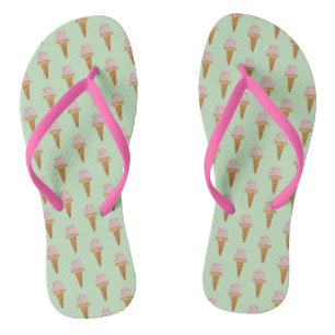 Waterverf Ijs Teenslippers (mint groen)
