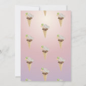 Waterverf IJsappel Baby Elephant Birthday Kaart (Achterkant)