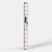 Waterverf ijscrème, macroonen, roze strips Case-Mate iPhone case (Achterkant / Rechts)