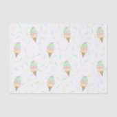 Waterverf Ijsfeest met Strooisel Tissuepapier (Voorkant)