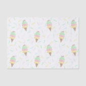 Waterverf Ijsfeestje met Strooisel Tissuepapier (Voorkant)