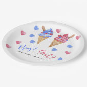 Waterverf IJsgeslacht onthullen Papieren Bordje (Gekanteld)