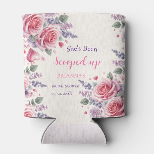 Waterverf Ijsje Bruiloftsfeest Blikjeskoeler (Achterkant)