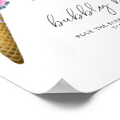 Waterverf ijsje - bubbly bar poster (Hoek)