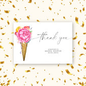 Waterverf ijsje - Dank u vrijgezellenfeest Bedankkaart