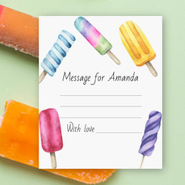 waterverf ijslolly verjaardagstijd capsule bericht