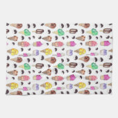 Waterverf-ijspatroon Theedoek (Horizontaal)