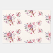 Waterverf IJssalon Bruiloftsfeestje Inpakpapier Vel (Voorkant)