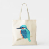 waterverf ijsvogel tote bag (Achterkant)