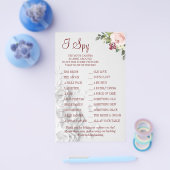 Waterverf Ik bespioneer de trouwenkaart Flyer (Enkel)