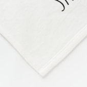 Waterverf Ik wou dat je naast de deur leefde aande Fleece Deken (Hoek)